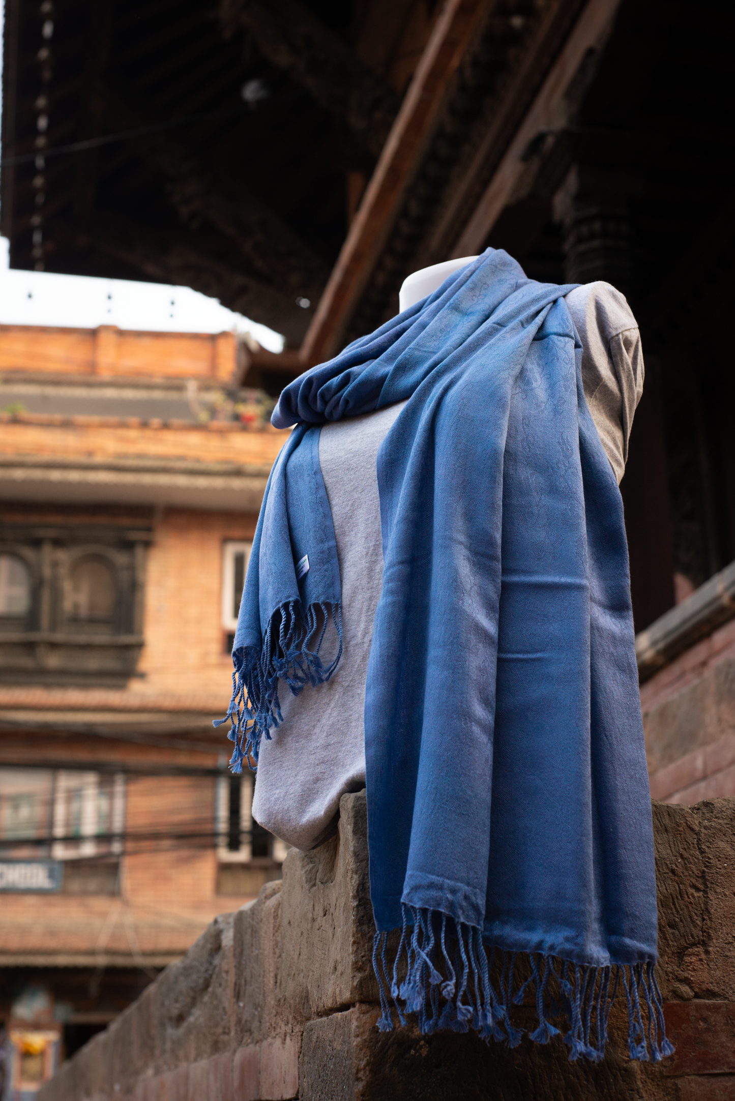 Jacquard Vegan Cashmere Shawl - Maison Makalu